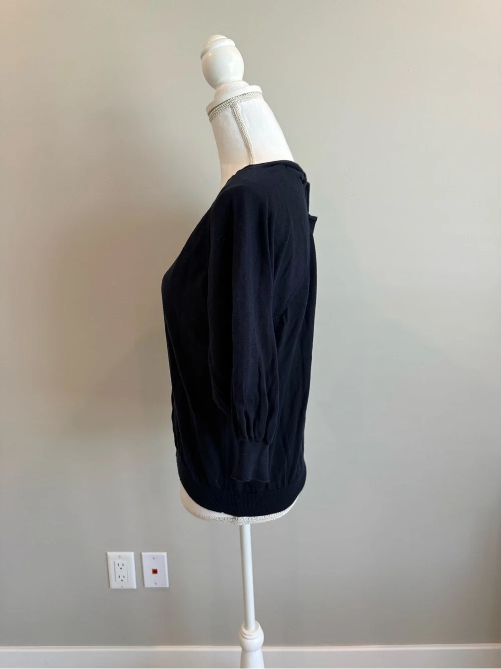 Burberry Blue Label knit cardigan with bow back detail *missing 1 button*